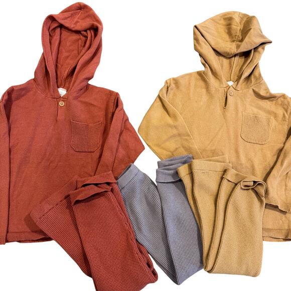 Modern Moments 3T 5 Piece Knitted Sweatshirt Pants Set Neutral - Picture 1 of 5